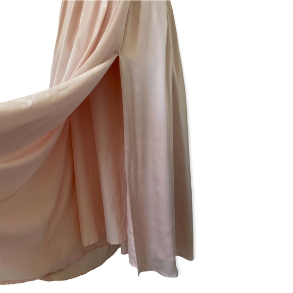 Vera Wang White Collection Pink Maxi Gown Sz 10 - Picture 4 of 7